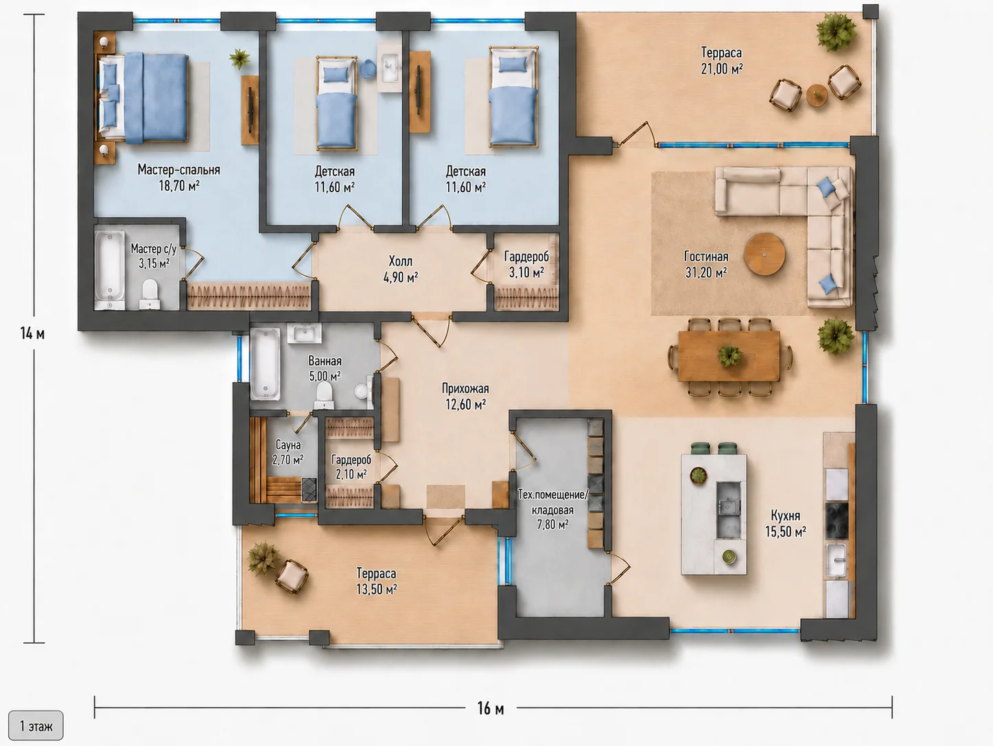 Планировка Альбион Flat